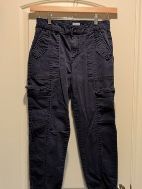 Casual Navy Cargo Pants with Utility Pockets